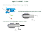 ESHIONG NSF Certified 1/4" O.D. Push to Connect Fittings for RO (Reverse Osmosis) Water Filter（with water float ball valve）19 pcs+30 feet 1/4" Water tubing.