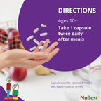 NuBest Tall 10+ - Advanced Bone Strength Formula - Supports Immunity, Healthy Development & Optimal Wellness - for Children (10+) & Teens Who Drink Milk Daily - Pack 2 | 2 Months Supply