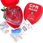 WNL Products CPR Rescue Mask, Adult/Child Pocket Resuscitator, Hard Case Kit with Belt Clip 2-Pack