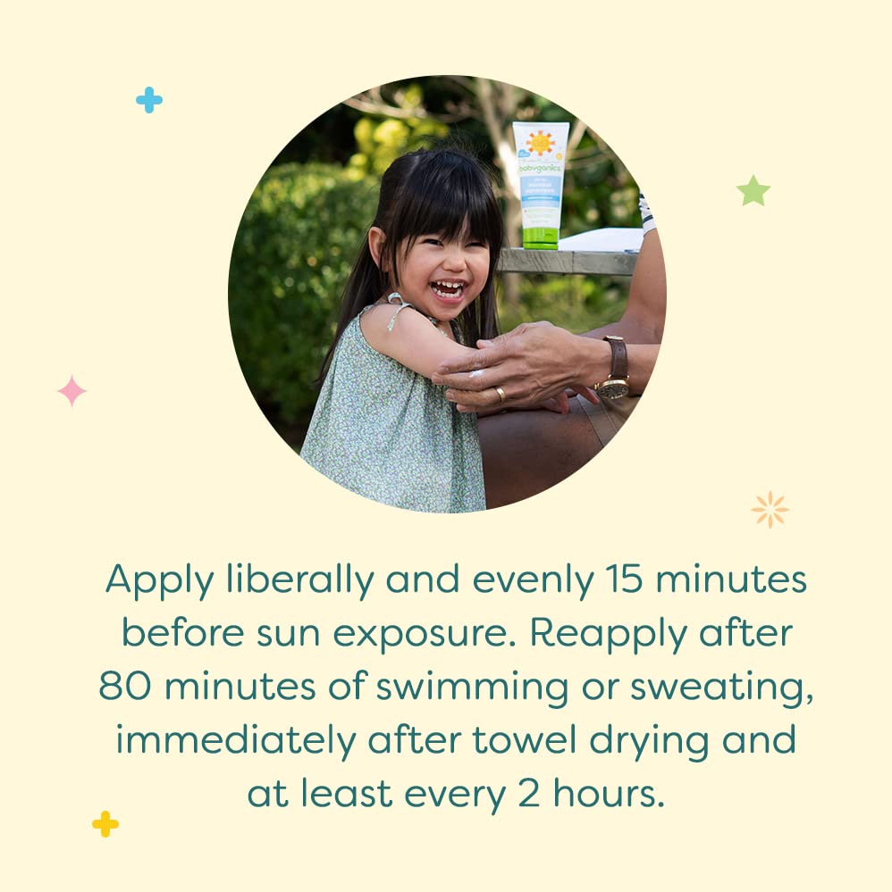 Babyganics SPF 50 Baby Sunscreen Lotion UVA UVB Protection | Water Resistant |, 6 Fl Oz (Pack of 2)