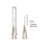 Careach 100pcs 27Gauge 1/2inch Needle Luer Lock for Scientific Lab