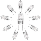 YBEK G8 Halogen Light Bulbs 20W 120V Under Cabinet Lighting Replacements 2Pin 2700K Warm White (Pack of 10)