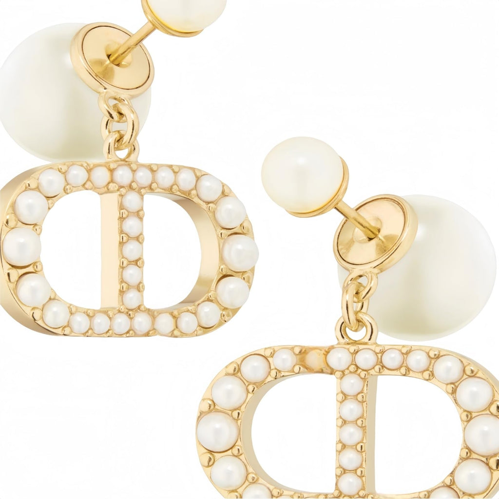 Merlinae 18K Gold Plated Copper Pearl Earrings Non-Allergenic Birthday Gift Baroque Exquisite Jewelry Shining And lustrous Earrings For Women