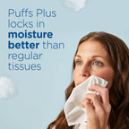 Puffs Plus Lotion with Vicks Facial Tissues, 24 Cubes, 48 Tissues per Box
