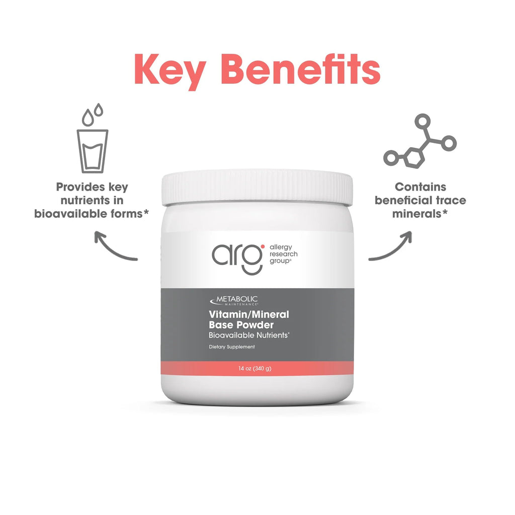 Metabolic Maintenance Vitamin Mineral Base Powder - Comprehensive Multivitamin Powder - Active Vitamins & Chelated Minerals - High Absorption Nutritional Support - 60 Servings - 11 oz