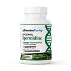 GenuinePurity Liposomal Spermidine 8mg Supplement - 60 Capsules for Cellular Renewal and Healthy Aging - Spermidine-Rich Wheat Germ Extract for Women and Men - Gluten Free, Vegan, Made in USA, Non-GMO