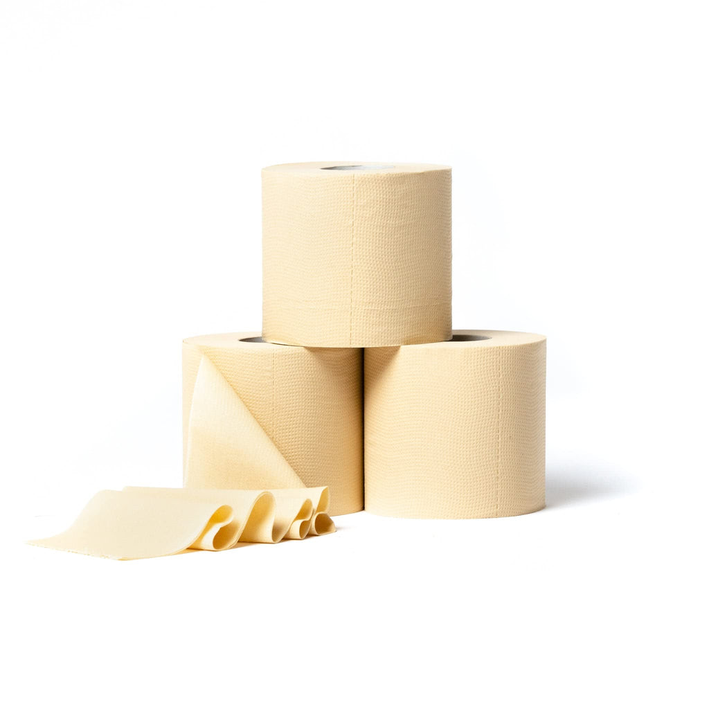 Bumboo Bamboo Toilet Roll 24 Pack | Unbleached Toilet Paper 3 ply, 300 Sheets | Eco Toilet Rolls | Plastic-Free, Soft, Strong & Sustainable Toilet Tissue, Beige