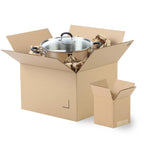 The Boxery 18"x4"x4" Brown/Kraft Corrugated Cardboard Shipping Boxes 100-Pack | Mailing, Packing, Moving & Storage for Business/Home – Durable - Eco-Friendly, Recyclable - Made in the USA