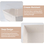 BUIYLV 50 Pack Charcuterie Boxes with Clear Lids, 4 Inches White Dessert Boxes To Go Disposable Mini Charcuterie Boxes for Cookie, Sandwich, Strawberry, Cupcake, Macaron, Cake Slice