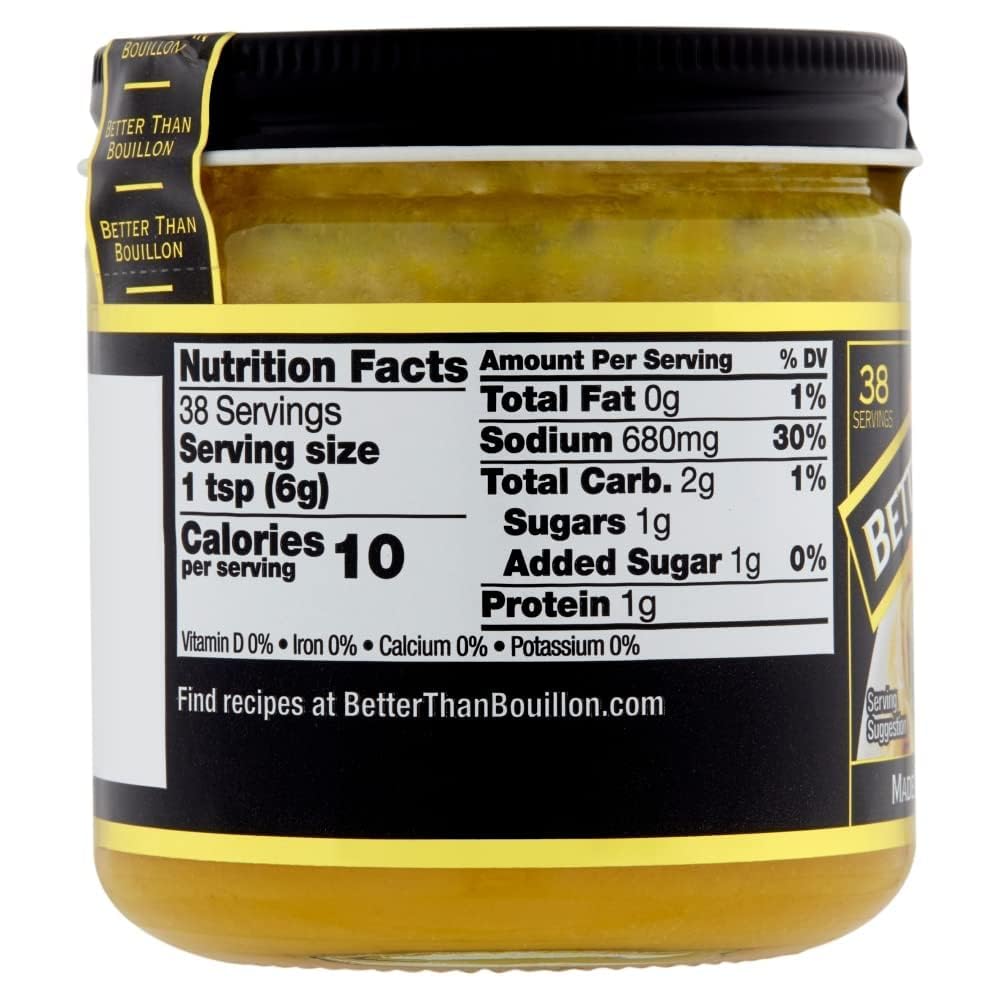 Better Than Bouillon Premium Roasted Chicken Base, Made with Seasoned Roasted Chicken, 38 Servings, Blendable Base for Added Flavor, 8-Ounce Jar (Pack of 2)