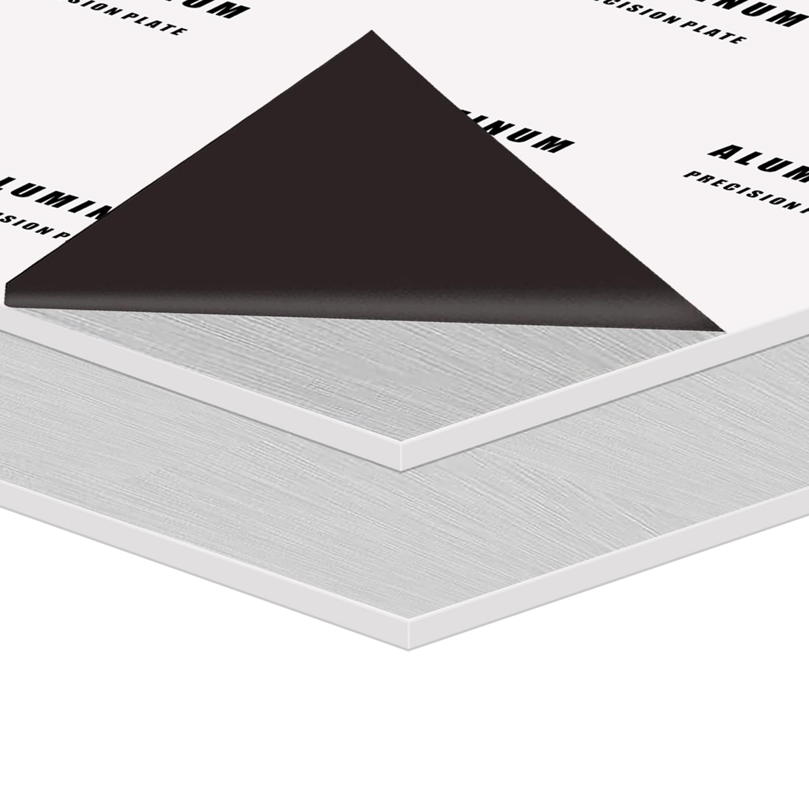 2PCS 6061 Aluminum Sheet Metal, 12" x 16" x 1/8" Thickness Heavy Duty Aluminum Sheets Plates with Protective Film, Rectangle Aluminum Plate Solid Metal Sheet Plate for DIY Projects Base Plate