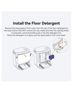 ddjjjpkv Vacuum cleaner Vacuum Cleaner Floor Cleaning Solution 580mL, Compatible For Narwal Freo Z Ultra/Freo Z10, Multi-Surface Detergent(580ml*3)