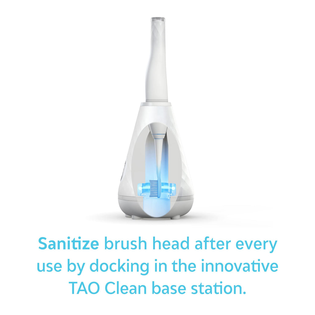 TAO Clean Sonic Electric Toothbrush Replacement Heads (3-Pack) – Replacement Heads for the TAO Clean Electric Toothbrush and Docking Station, White
