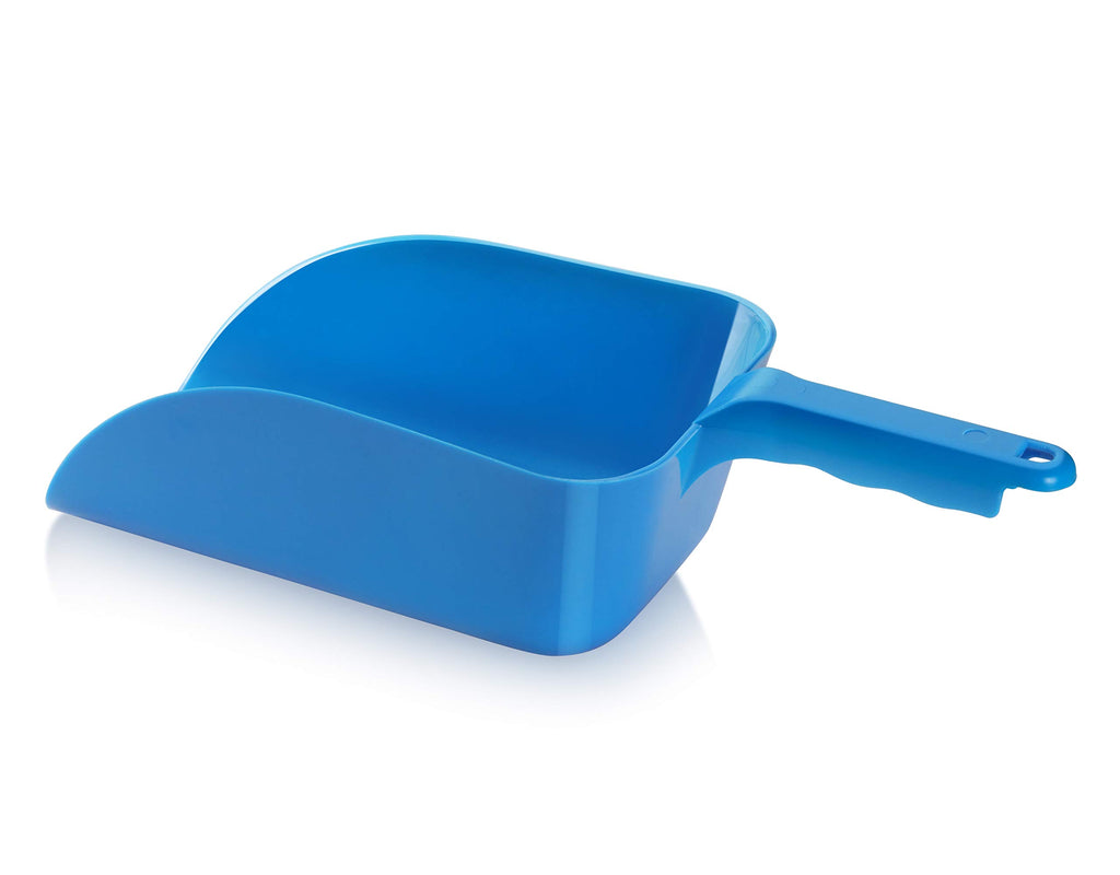 New Star Foodservice Commercial Grade Polycarbonate Plastic Utility Ice Scoop, Blue, 64 oz