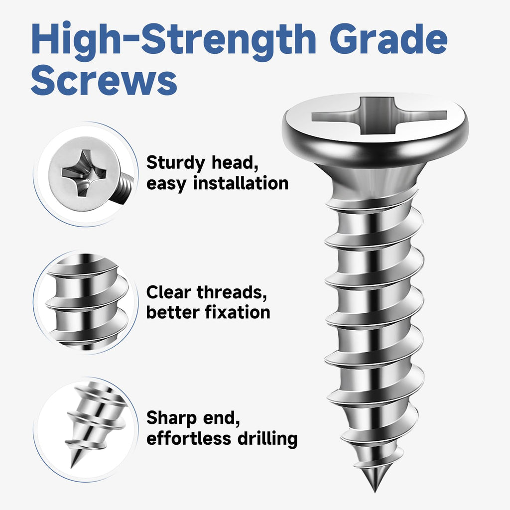 DOUDOULE 40PCS L Bracket Corner Brace Set, Stainless Steel Corner Bracket