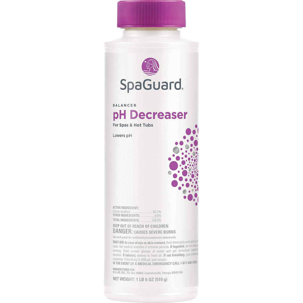 SpaGuard Balancer Bundle (pH Decreaser, pH Increaser, Alkalinity Increaser, Calcium Increaser) (1)