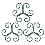 Plant Stem Support Set, 2025 New Reusable Plastic Climbing Plant Support Plant Trellis 3/6 Pcs, Upgrade Climbing Houseplant Support Stakes for Indoor Plants Stem Holder (3, Green)