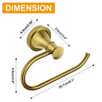 BESy Brushed Gold Toilet Tissue Paper Holder Brushed Gold Bathroom Accessories Toilet roll Paper Hanger, Wall Mounted, Rustproof