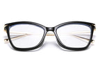 FEISEDY Oversized Cat Eye Glasses Frame Blue Light Blocking Eyewear for Women B2589
