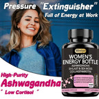 Himiyer Women's Energy Supplement, 60 Veggie Capsules, with Ashwagandha, Shilajit, Sea Moss, Collagen and Biotin