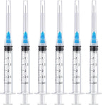 100 Pack 3ml/cc Disposable Luer Lock Lab Syringes with 23Ga 1.5 Inch Needle