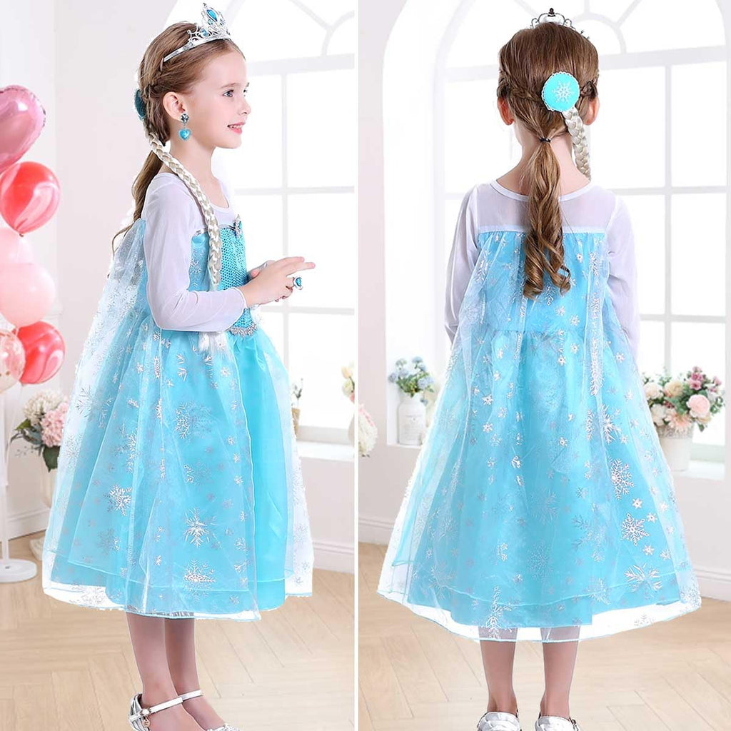 iTVTi Little Girls Blue Princess Dress up with Cape, 2-3 Years (Tag 100)