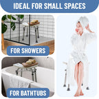 Dr. Kay's Adjustable shower Chair for inside shower with Unique Heavy Duty Crossbar Supports, Shower Stool for the inside tub, Bath stool, adjustable shower chair for the elderly and disabled, 500 lbs