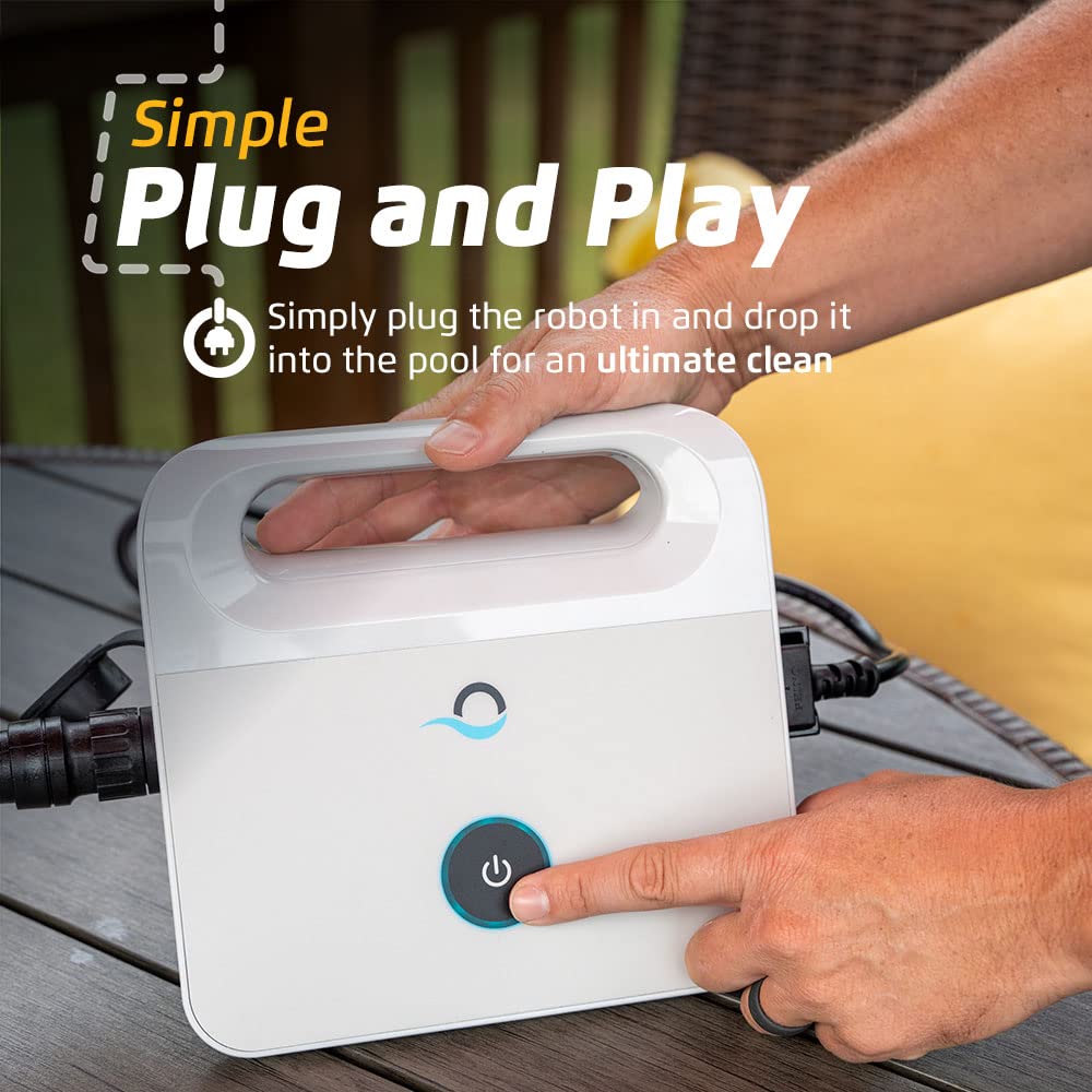 Dolphin Nautilus CC Automatic Robotic Pool Vacuum Cleaner, Always Cleaning, Never Charging, Includes Caddy for Easy Transport and Storage, Ideal for In-Ground Pools up to 33 FT in Length