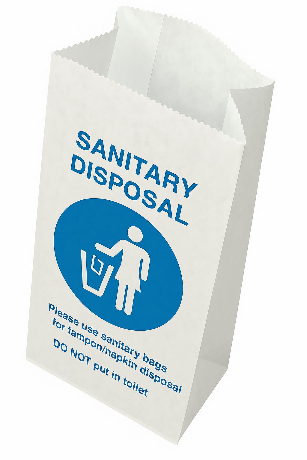 Bulk Restroom Supplies - Sanitary Disposal Bags for Feminine Products, 1000 Count, 4x2x9 Inches, Discreet Tampon Napkin Disposal with Odor Control, Commercial Bathroom Hygiene