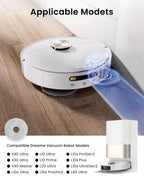 12Pack Microfiber Vacuum Mop Cloth Pad for Dreame X50 Ultra/L20 Ultra/L10s Pro/L10s Pro Gen2/X40 Ultra/for Xiaomi X10+/X20+/for Mova P10/P50 Robot Vacuum,Replacement Part Washing Mopping Pad Mop Pad