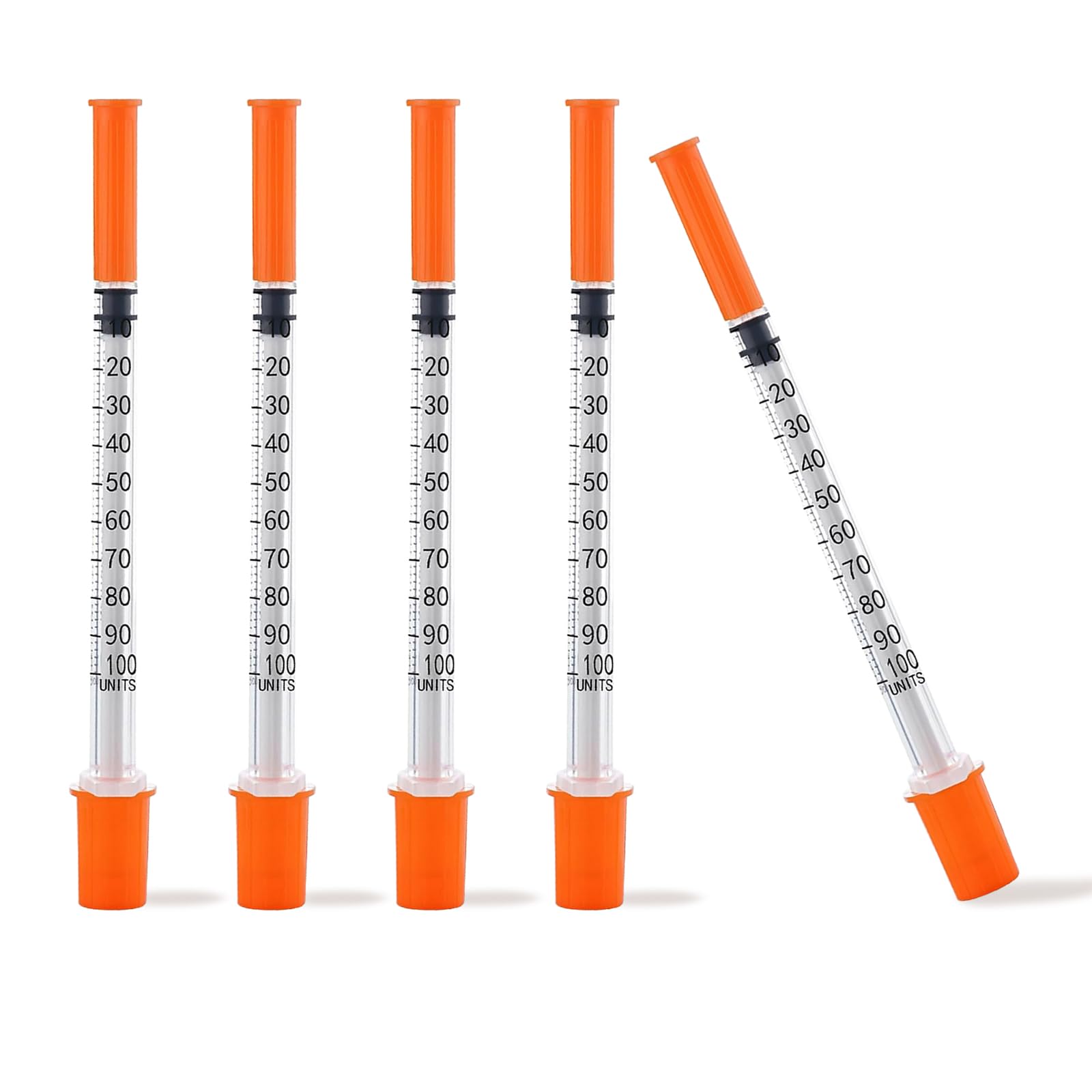 1ML Syringe with 31G 5/16" Needle, 100PACK Individually Wrapped Lab Supplies (1CC 31G 5/16"-100PACK)