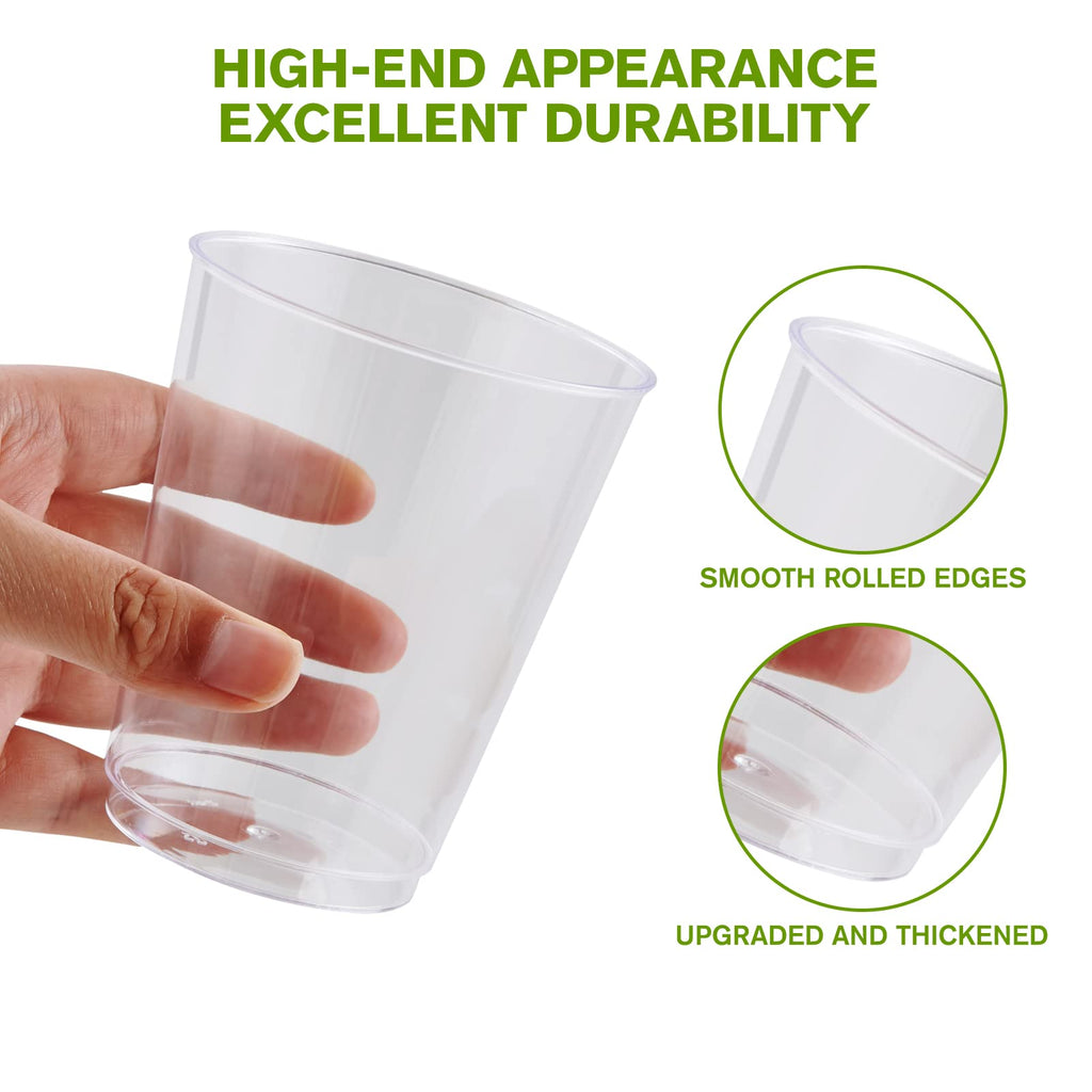 JollyPack 300 Pack 10 OZ Disposable Clear Plastic Cups