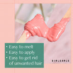 GIRLEARLE 1LB Wax Beads for Hair Removal Sensitive Skin with Rose Formula