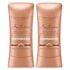SheaMoisture Antiperspirant Deodorant Stick Moisturizing Raw Shea Butter & Hyaluronic Acid 2 Count for 48HR Sweat & Odor Protection with No Parabens & No Mineral Oil 2.6 oz