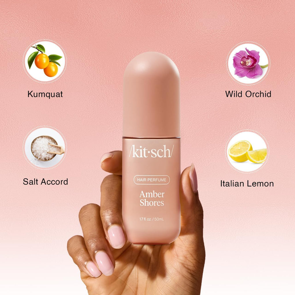 Kitsch Hair Perfume for Women – Hair Spray & Body Mist – Amber Shores, 50mL