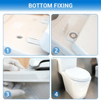 Round Toilet Seat 16.5" - Soft Close, Durable PP Toilet Seat, Easy Installation & Removal, Fits Most Toilet Bowls