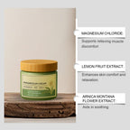 CleJoy Magnesium Cream with MSM & Arnica - 50g/1.76oz, Mild Ingredients for Skin Soothing, Daily Body Care Cream