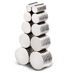 DIYMAG 60Pcs Small Refrigerator Magnets, 5 Sizes Rare Earth Disc Magnets