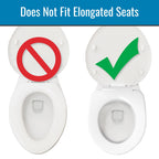 HealthSmart Enhanced Comfort 5" Raised (Round) Toilet Seat Risers for Seniors 5 Slip Resistant Pads FSA/HSA Eligible Padded Toilet Seat Elevation 15.7 x 15.2 x 6.1