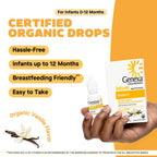 Genexa Infants Vitamin D Liquid Drops for Newborn, Baby & Toddler | Bone Development | Delicious Organic Vanilla Flavor | Certified Organic, Gluten Free, & Non-GMO | 270 Servings (3 Pack)