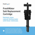 FreshWater Salt System Cartridge - Water Treatment Replacement Cartridge for Spas & Hot Tubs - Easy Maintenance - Supports Natural-Feeling Water to Help Prevent Dry Eyes & Itchy Skin (3 Pack)