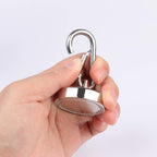 WELLZEER Magnetic Hooks 170lbs Magnet Hooks Carabiner for Hanging Refrigerator Strong Large Heavy Duty Neodymium Magnet (170LBS-4PACK)