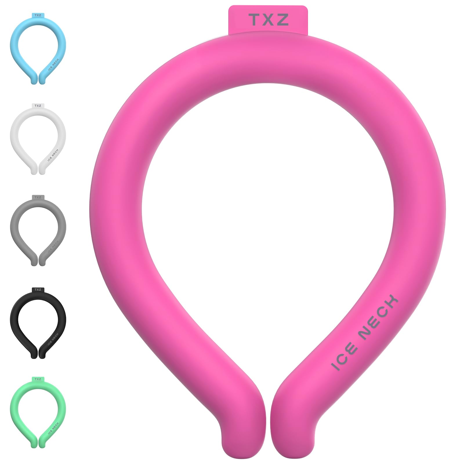 Cooling Neck Wrap for Summer Heat Relief, Wearable Ice Neck Cooling Tube with Quick Freeze Gel, Reusable Hands-Free Cold Band Lasts Up to 5 Hours for Outdoor, Yardwork, Workouts