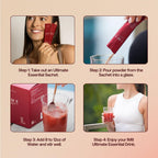 IM8 Daily Ultimate Essentials All-in-One Multivitamin Supplement, 92 Nutrient Rich Ingredients CoQ10, Probiotics, Vitamins, Greens, GF, Acai Mixed Berry (30 Servings, Travel Packs - Tumbler Included)