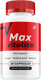 Max Vitalize for Men, Advanced MaxVitalize Natural Pills - Maximum Strength Formula, Max Vitalize Reviews - 1 Pack - 60 Capsules