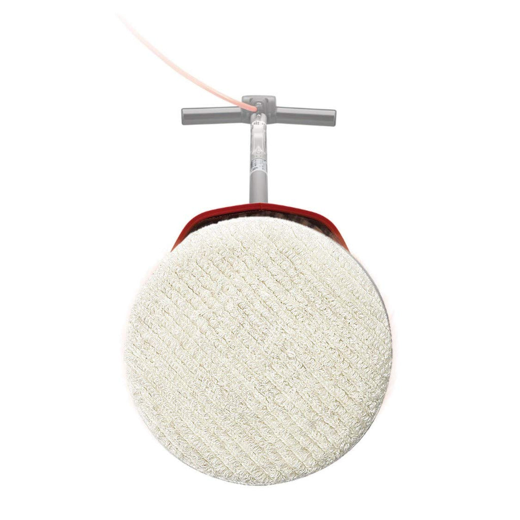 Oreck Commercial 437054 Lambs Wool Bonnet Orbiter Pad, 10-12 in. Diameter, Natural High Gloss Carpet Cleaner Pad, Use with ORB550MC Oreck Commercial Orbiter Hard Floor Cleaner Machine