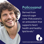 BESTVITE Policosanol 25mg (180 Vegetarian Capsules) - No Stearates - No Flow Agents - Vegan - Non GMO - Gluten Free