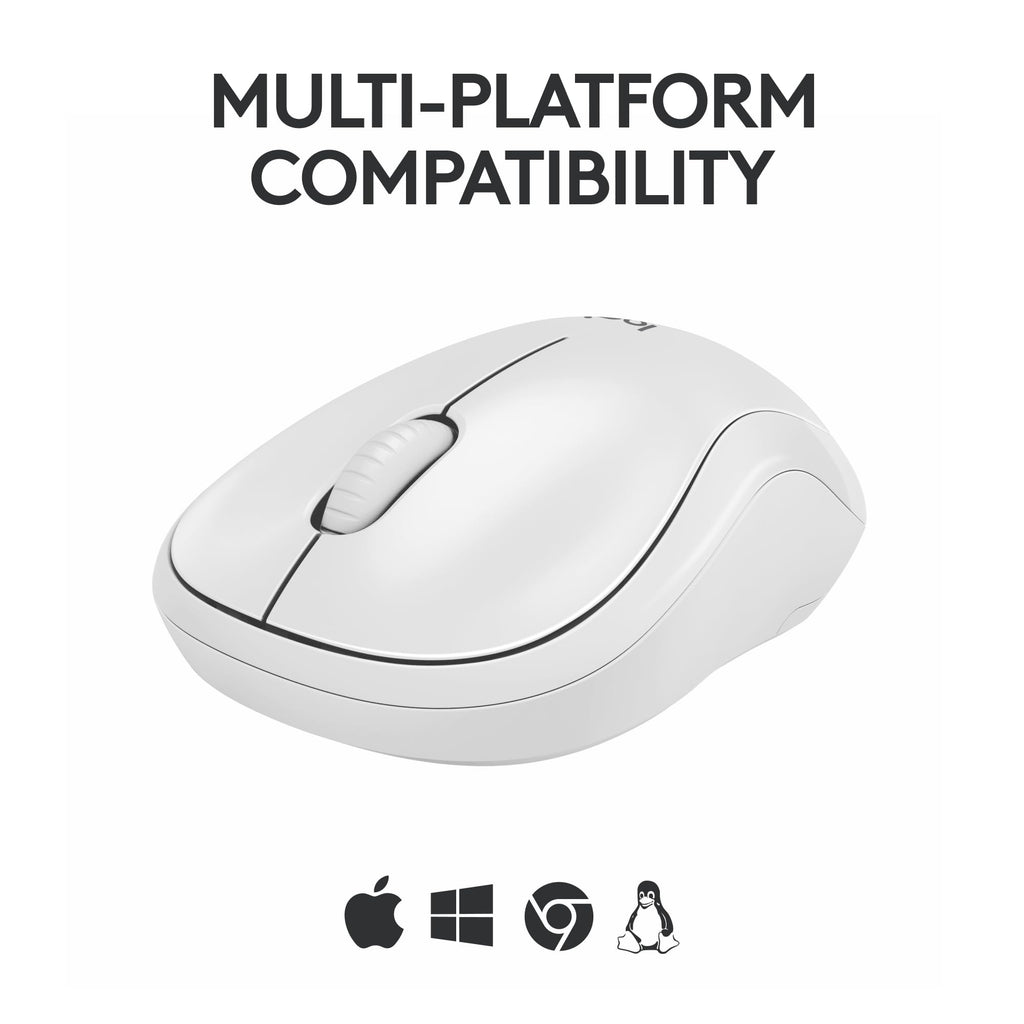 Logitech M240 Compact Silent Bluetooth Wireless Mouse - Off White