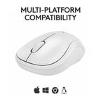 Logitech M240 Compact Silent Bluetooth Wireless Mouse - Off White