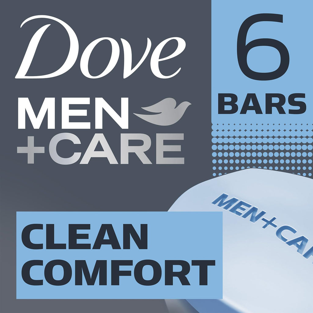 Dove Men+Care Clean Comfort Soaps (2 Boxes/12 Bars)+ Extra Fresh Soap (1 Bar) – Hydrating & Refreshing 3-in-1 Hand & Body, Face + Shave Soap Bundle